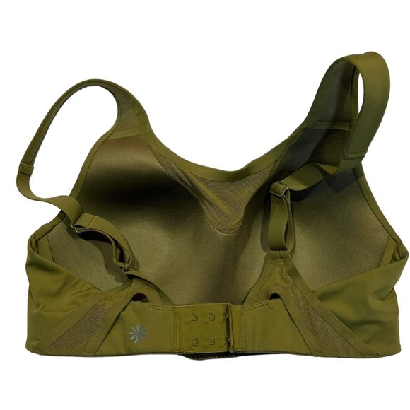 NWOT ATHLETA Advance Bra B-DD Sz 32C Olive Green Adjustable Straps - Picture 2 of 4